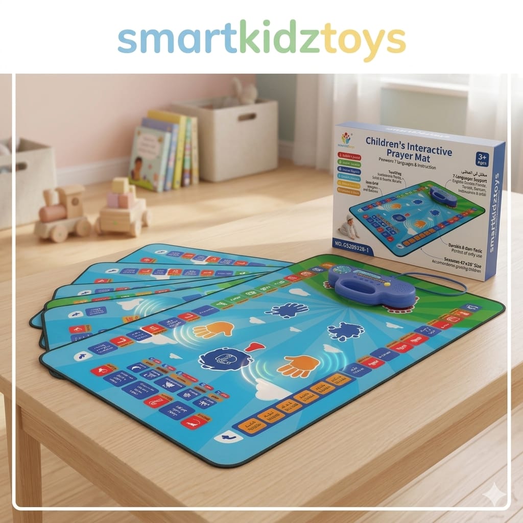 Interactive Learning Mat Logo Interactive Prayer Mat for Kids_ – Touch-sensitive, 7-language audio g ...